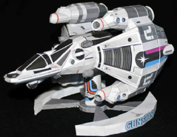 

The final Star Warrior Combat spacecraft 3D Paper Model DIY