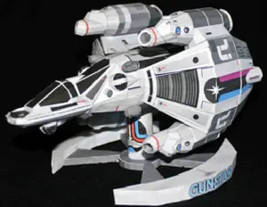 Финальная звезда воин боевой космический корабль 3D бумажная модель DIY