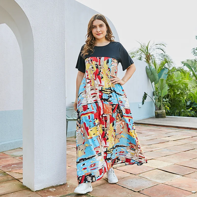 Женское пляжное платье Бохо с цветочным принтом летние платья для отпуска