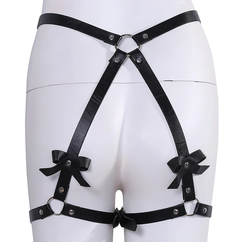 

Harness For Women Garter Belt Lingerie Belts Stockings Body Buttocks Bondage Leather Leg Harness Belts Bdam Suspender Sexy