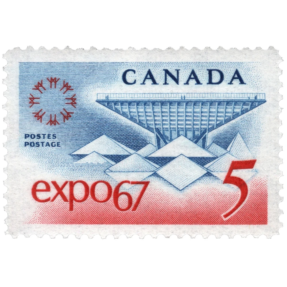 Марка Канады Expo 67. Негашеная 10шт | Дом и сад