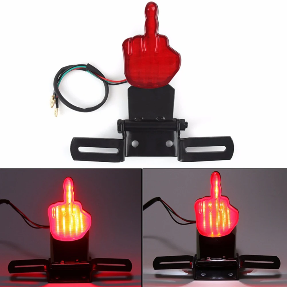 

12V Repair Motorcycle Tail Light Red LED Integrated Night Driving Stop Lamp License Plate Safety Warning Turn Signal Universal