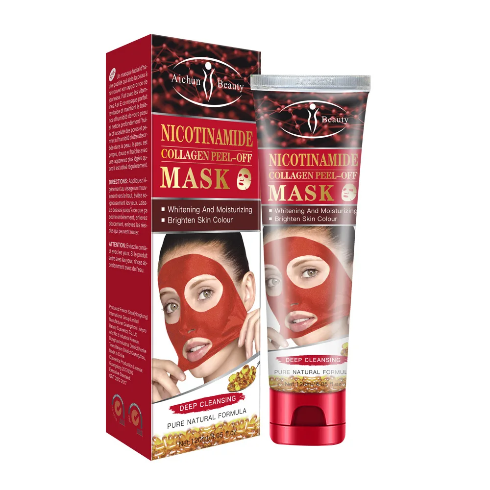 

Aichun Nicotinamide collagen Peel off Mask Whitening Moisturizing Brighten face mask 120ml
