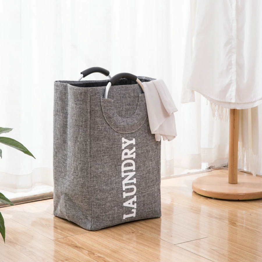 

Clothes Storage Bag Sorter Bin Storage Basket Laundry Handbag Foldable Linen Laundry Hamper Basket