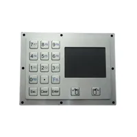 17Keys Custom Industrial Rugged Metal Numeric Touchpad Stainless Steel Keypads