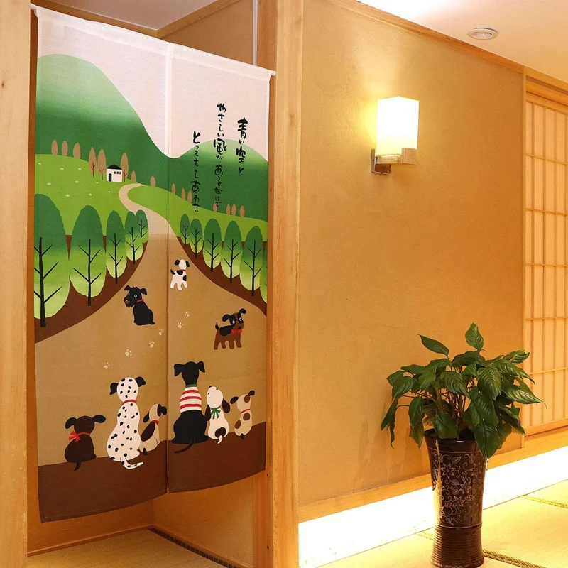 

1 Set Japanese Style Doorway Curtain Tapestry & 1 Pcs Electric Cereals Grain Grinder Mill Spice Grinding Tool