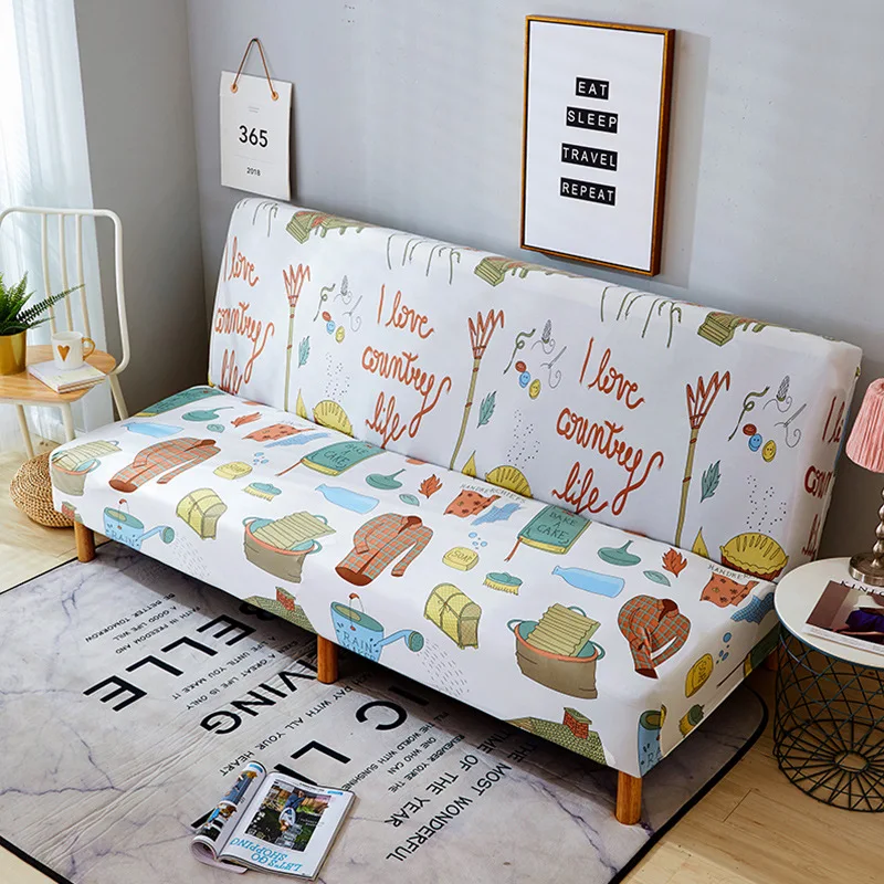

Sofa Cover Without Armrest Sofa Bed Yellow Solid Color Soft Plush Couch Cover Living Room with Elastic Band Stretch Sofa Cover