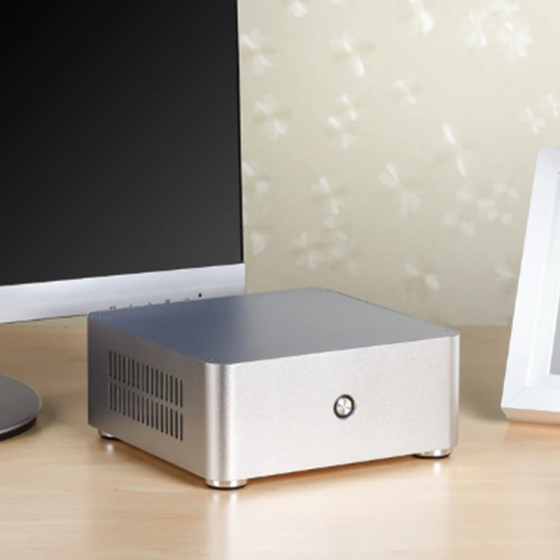 E H60 цельноалюминиевое мини шасси домашнее поддерживает Itx материнская плата