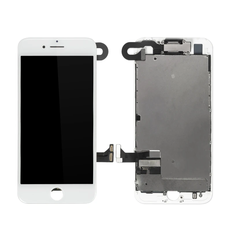 Conjunto completo LCD premontado para iPhone 7 y 8, pantalla t&aacute;ctil completa de repuesto, c&aacute;mara, altavoz y placa matel, 5 unids/lote-4