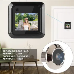 2.4 inch LCD color screen digital doorbell 145 degree door eye doorbell camera viewer electronic pee in USA (United States)