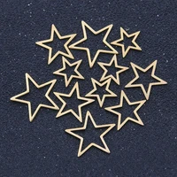 10pcs 3 size charm star gold stainless steel open frame hollow pressed resin frame mold border diy jewelry material