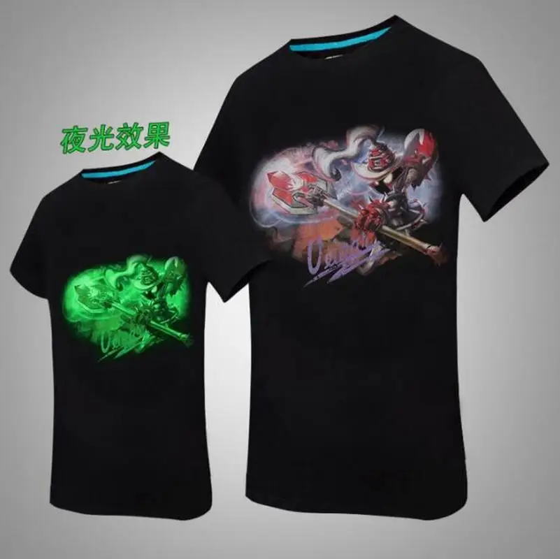 Новый мужской короткий рукав Молодежная Студенческая Лига Легенд 3D печать