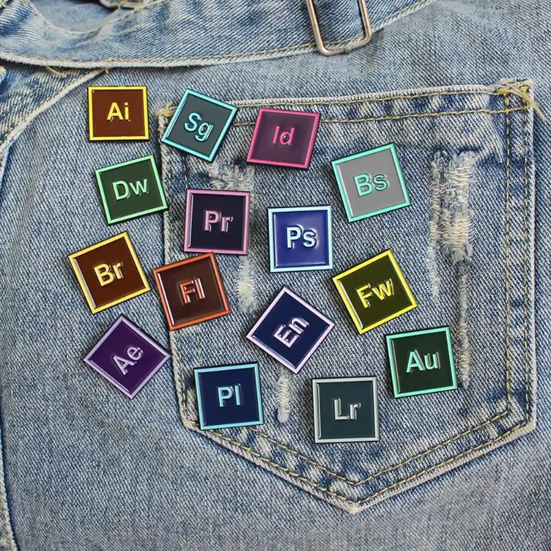 Креативная Мужская брошь на булавке для фотошопа дизайн лацкан мужчин