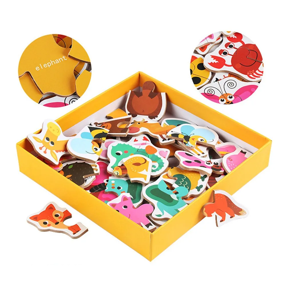 

Wooden Puzzles Hand Grab Boards Toys Tangram Jigsaw Baby Educational Toys Cartoon Vehicle Animals Fruits 3d Puzzles Wooden