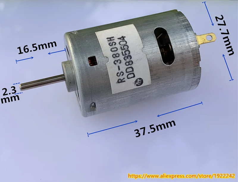 Абсолютно Новый Диаметр 27 7 мм DC3V ~ 4 V Высокая скорость 380 DC мотор RS 380SH углеродистая