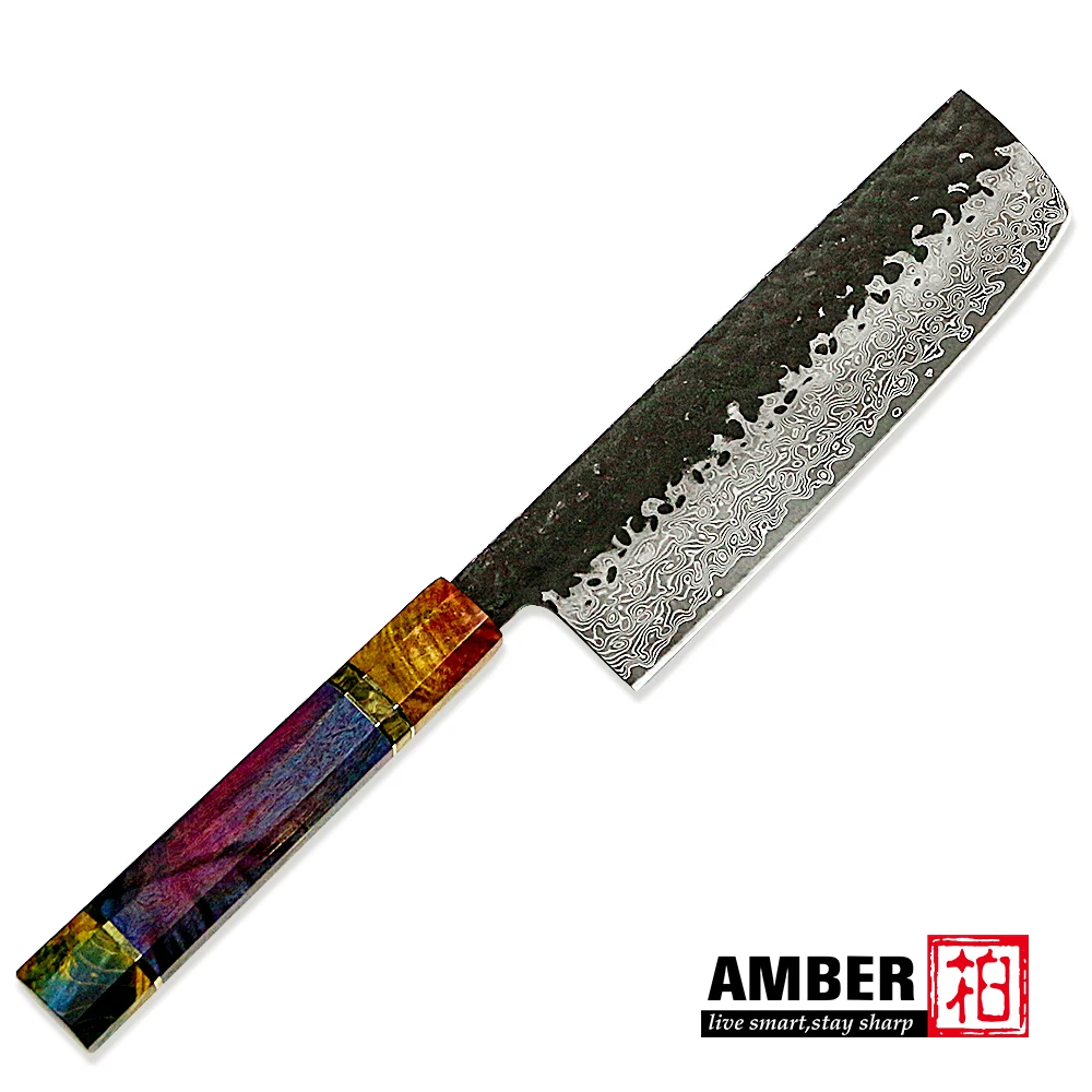 Набор ножей из янтарной кованой стали шеф повар кирицуке накири Мясницкий