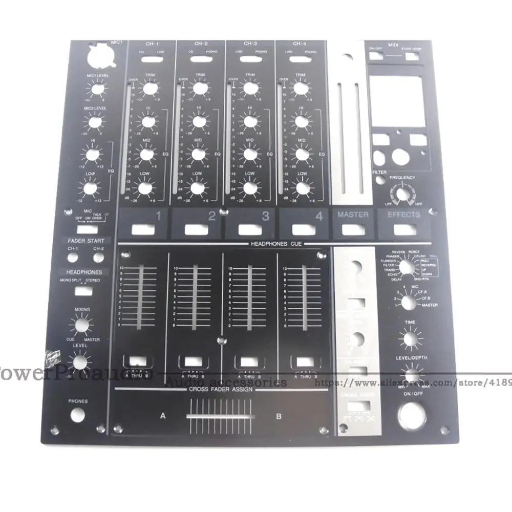 DNB1153 DNB1155 металлическая панель управления Черная Лицевая панель для Pioneer DJM-700-K