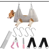 pet dog grooming hammocks helper restraint bag puppy dog cat nail clip trimming bathing bag pet grooming tools set comb for dogs