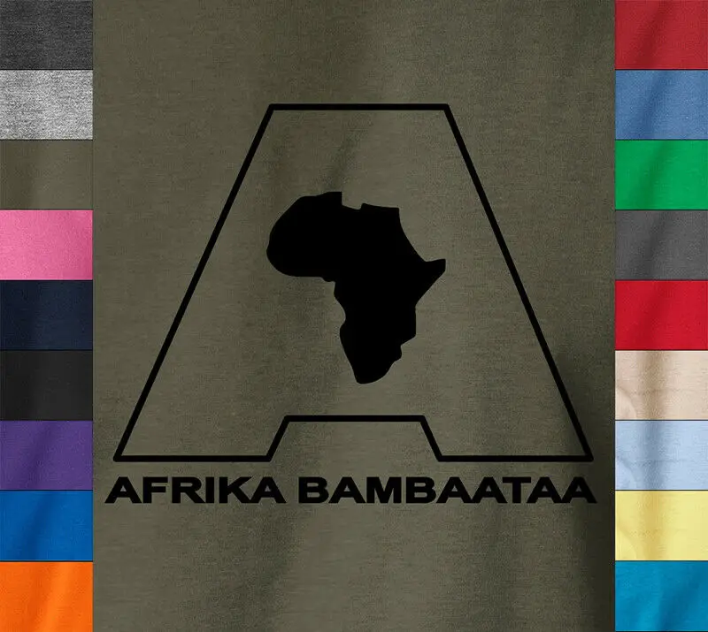 Футболка AFRIKA BAMBAATAA в винтажном стиле ретро хип-хоп футболка Boogie Disco Music-Ringspun |