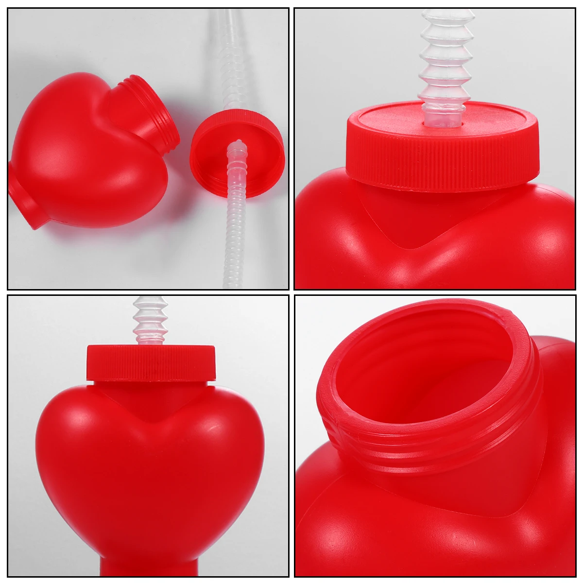 1 шт. забавная бутылка для Хэллоуина с соломенной чашкой сердца прочная легкая