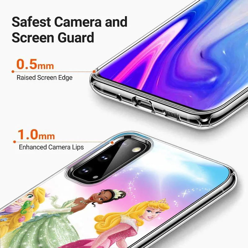 Princess For Samsung Galaxy A01 A11 A12 A22 A21S A31 A41 A42 A51 A71 A32 A52 A72 A02S Silicone Phone Case