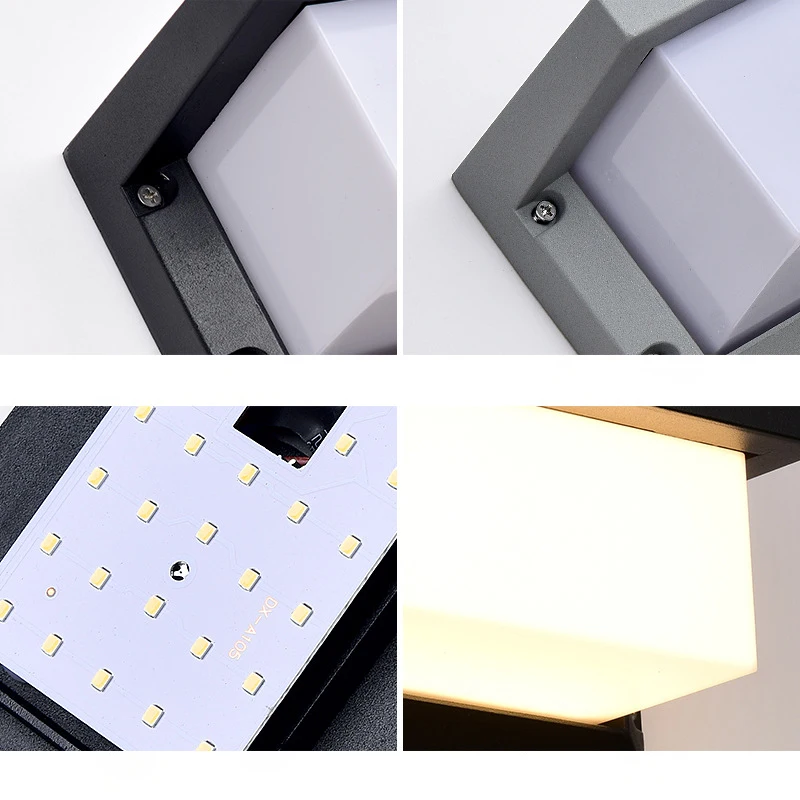 Серый уличный светильник 18 Вт современный настенный светодиодный вилла сад