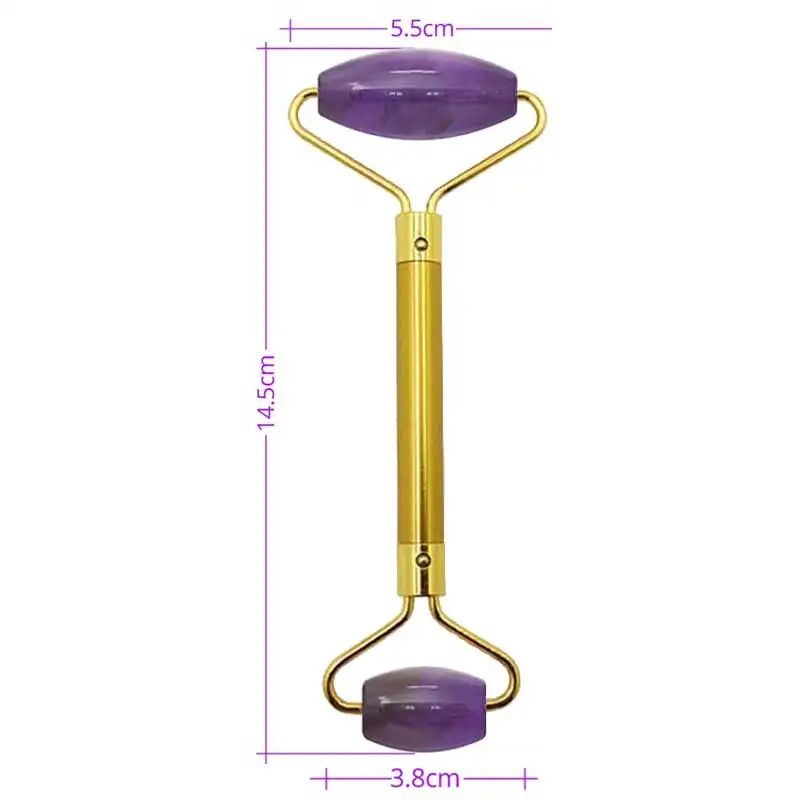 Набор массажных инструментов с натуральным нефритовым роллером и аметром набор