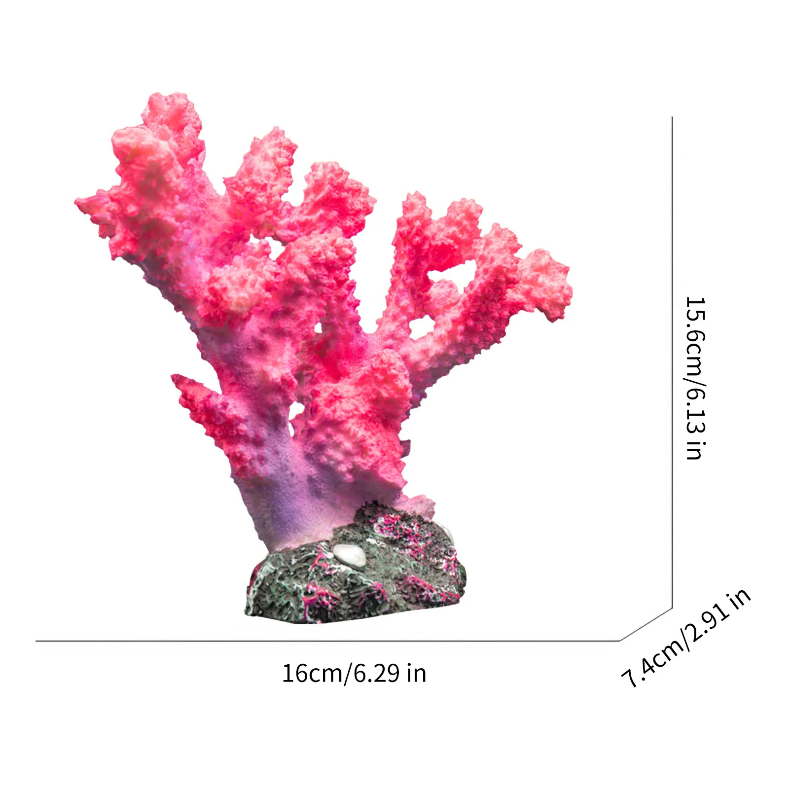 Fish Tank Decoration Coral Ornaments Lazy Landscaping Package Rockery Escape Resin Water Grass CarpShelter | Дом и сад