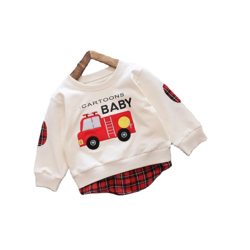 

Fashion Autumn Winter Children Cartoon Clothes Toddler Sweatshirt New Baby Boys Girls Casual Costume Kids Letter Cotton Clothing