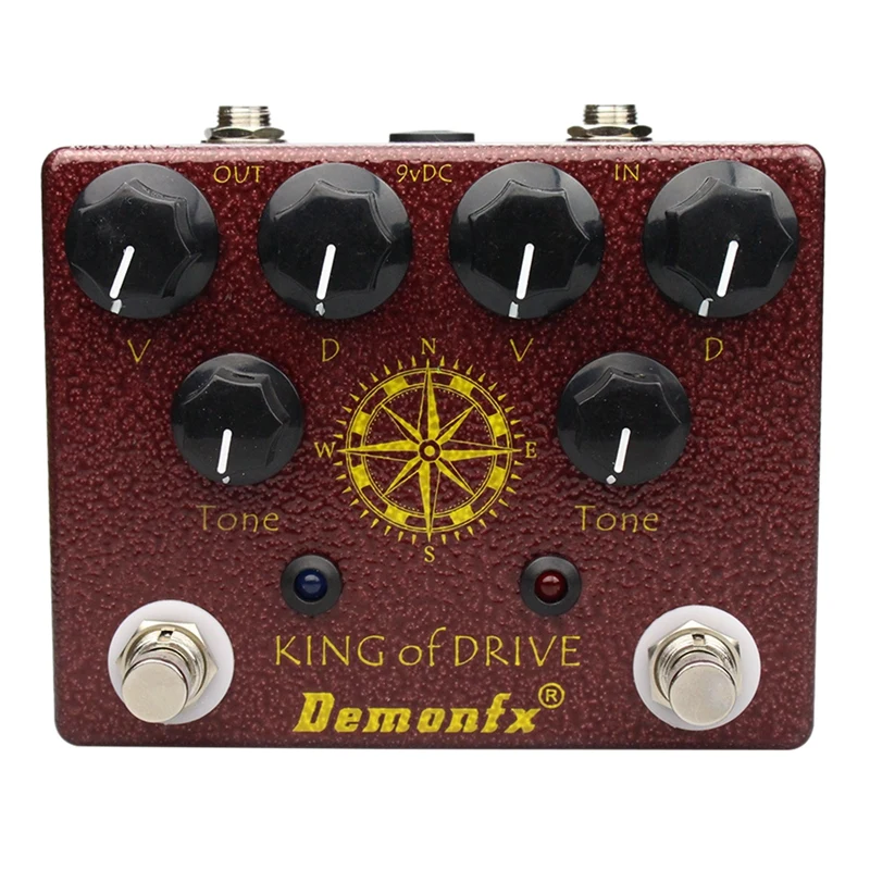 Enlarge Demonfx King of Tone Overdrive Stomp Analog Based on Analog Man Effect King of Drive Guitar Effect Pedal Accessories