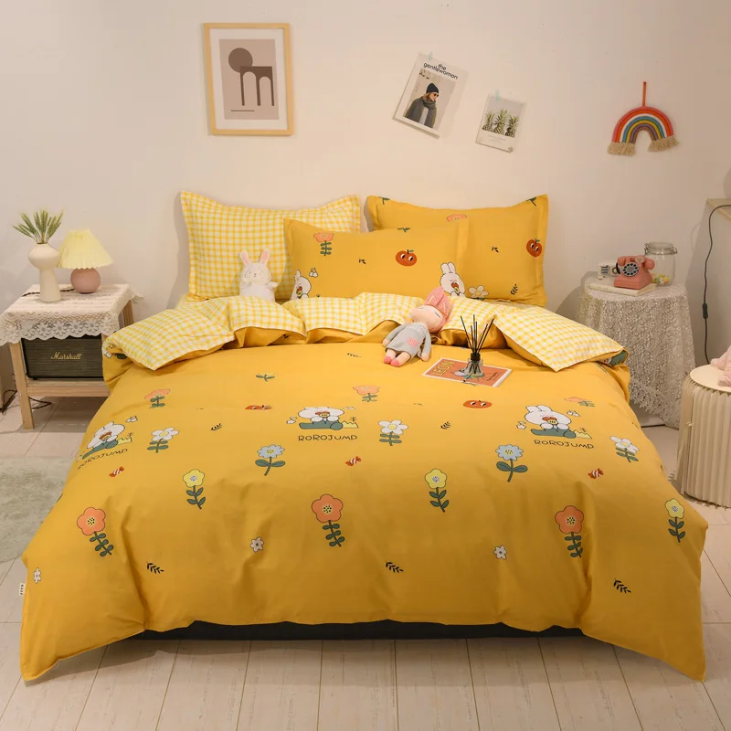 

Unique Design Microfiber 1 Bed Sheet Queen, 2 Pillow Shams And 1 Duvet Cover, King, Twin, Full Size, Bedding Set 4 In 1