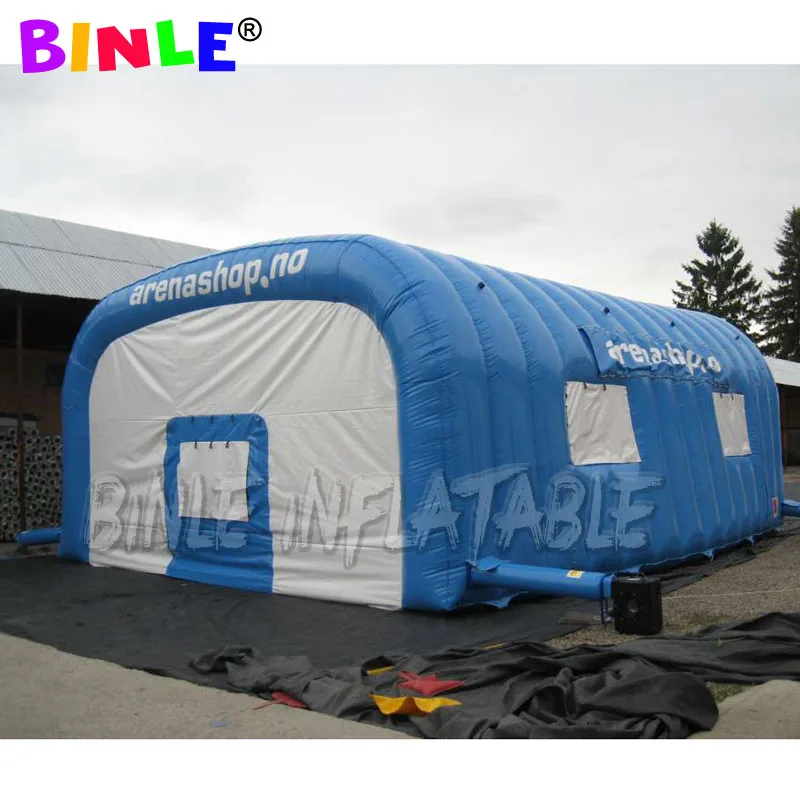 Белая наружная Водонепроницаемая гигантская надувная туннельная палатка на
