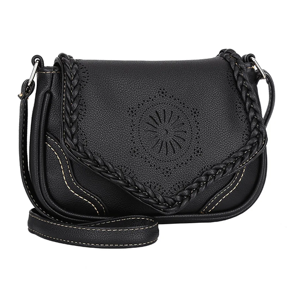 Женская сумка на плечо бренд XINIU винтажная через из искусственной кожи ажурная