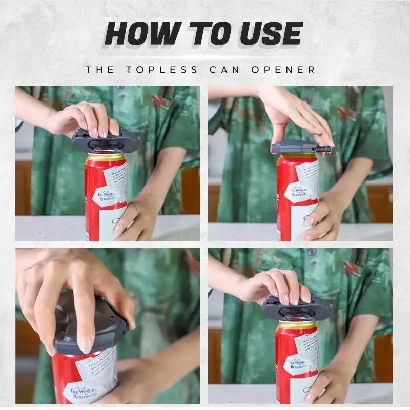 

Multifunctional Can Opener Go Swing Outdoor Camping and Hunting Portable Bottle Opener Seamless Screw Cap Can Opener Artifact