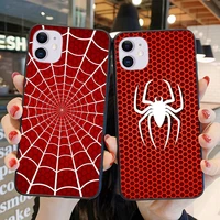 cartoon spider silicone phone case for iphone 11 12 13 pro max xr xs x black iphone 7 8 plus se2020 phone case