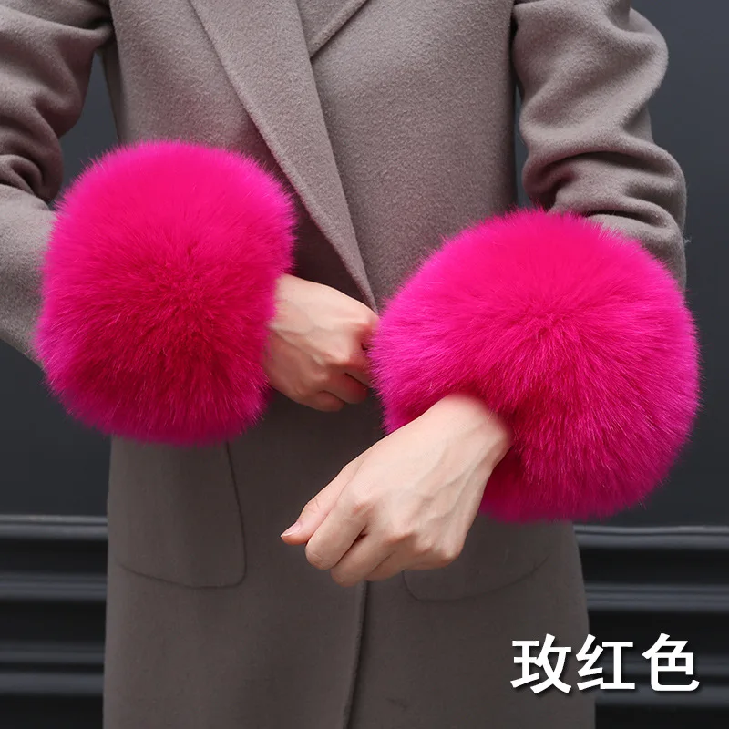 Qearlstar супер мягкие зимние женские наручные рукава с манжетами аксессуары из