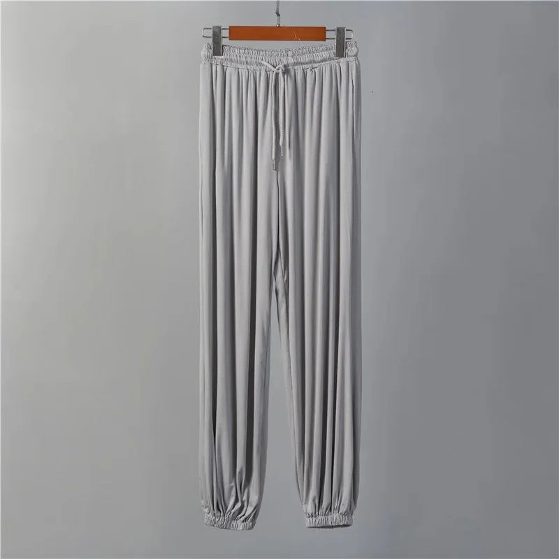 

TVVOVVIN Spring Summer 2021 New Thin Casual Fashion Loose Harem Pants High Waist Lace-up Solid Color Trousers Sh77