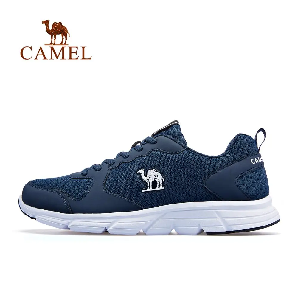 CAMEL мужские и женские кроссовки, дышащие, противоударные, спортивные, легкие, спортивные, большие размеры, уличные, для бега, повседневные - Цвет: Blue Male