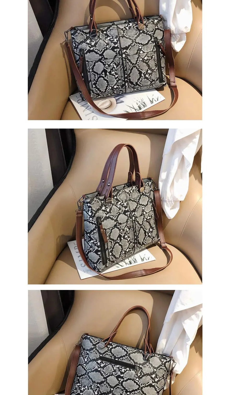 Роскошная сумка Tote женские сумки дизайнерские модные из искусственной кожи Наплечная Сумка, кожа под крокодила сумка через плечо для женщин сумка через плечо ACELURE