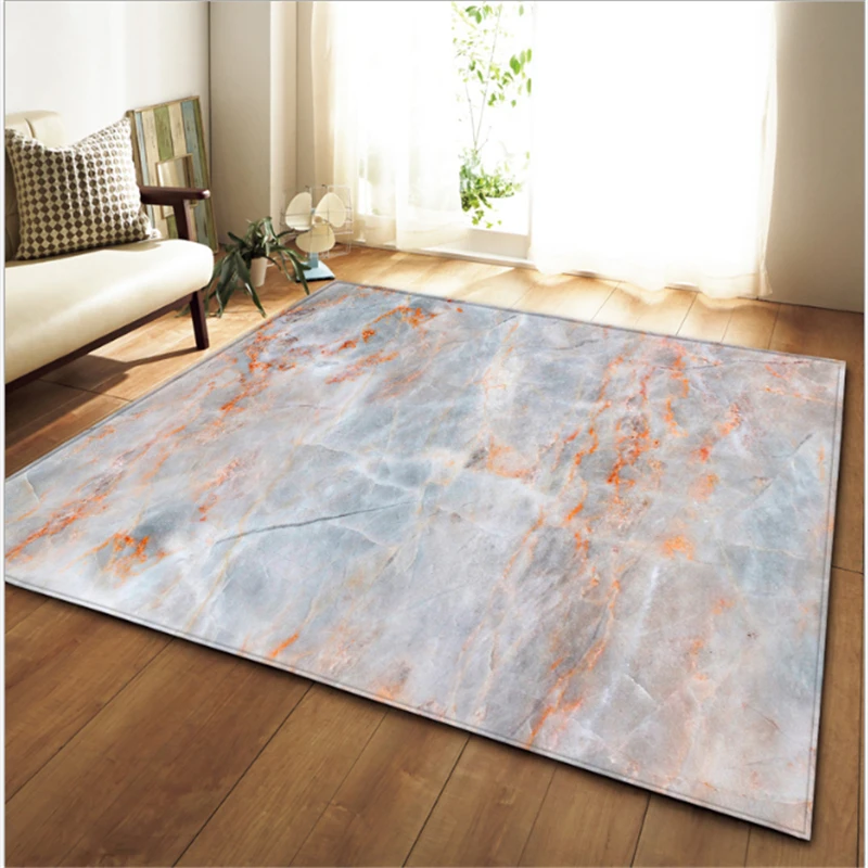 Bubble Kiss Soft Non-slip Rugs for Modern Living Room Marble Pattern Style Carpet Floor Mat Comfortable Bedside Rug | Дом и сад