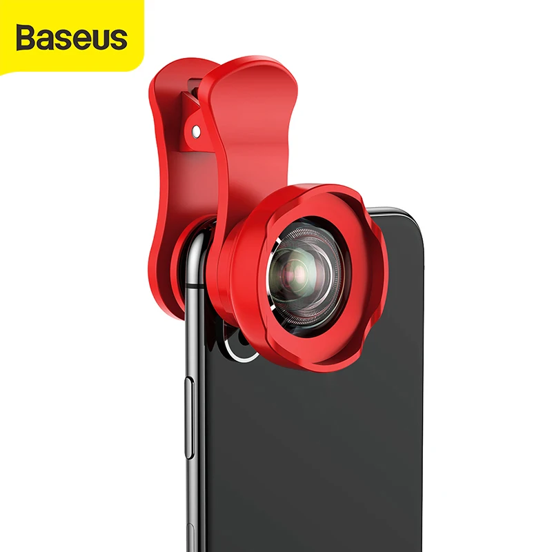 Baseus зум объектив для смартфона рыбий глаз широкоугольный Макро телескоп