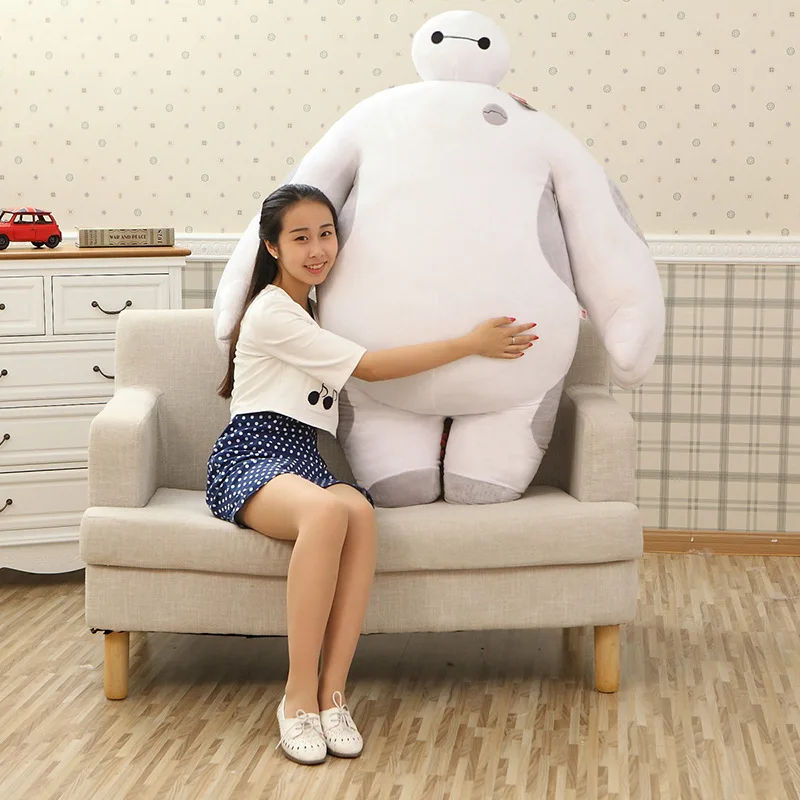 [Забавный] Большой размер 150 см Герой 6 Супер Талисман Baymax плюшевая игрушка мягкая