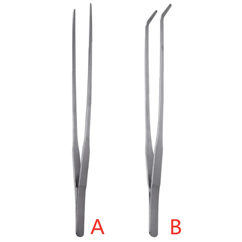 Aquarium Accessories Tank Live Water Plant Tongs Long Tweezers Stainless Steel 27 Cm Straight Elbow | Дом и сад