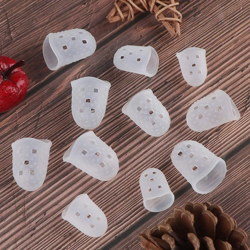 

Guitar Fingertip Protective Cover Is Suitable for Beginners to Play Ukulele Guitar, 5 Sizes 50PCS Transparent