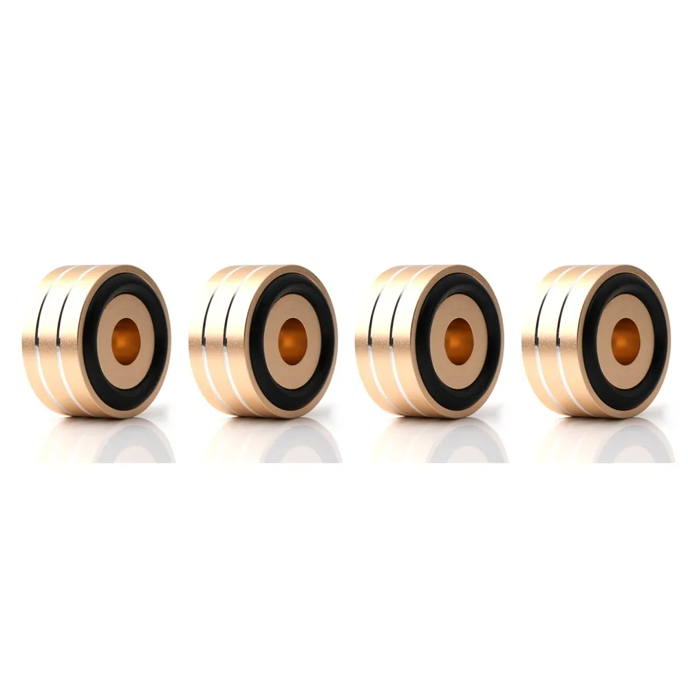 4Pcs SP4010 HiFi AMP Speaker Aluminum Isolation Feet Pad Use For Turntable DAC Stereo Audio Speakers Amplifier Pads 40x20mm | Электроника