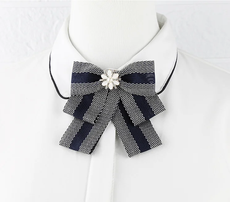 

Korean Sweet Long Ribbon Bowtie Brooch Bow Tie Ribbon Ties Necktie College Uniform Shirt Blouse Collar Pin Student Accessories
