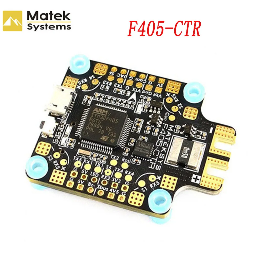 Matek MATEKSYS F405-CTR F405 AIO BFOSD STM32F405 Контроллер полета встроенный PDB 5 В/2A BEC слот для sd-карты BMP280 для F4 RC Дрон