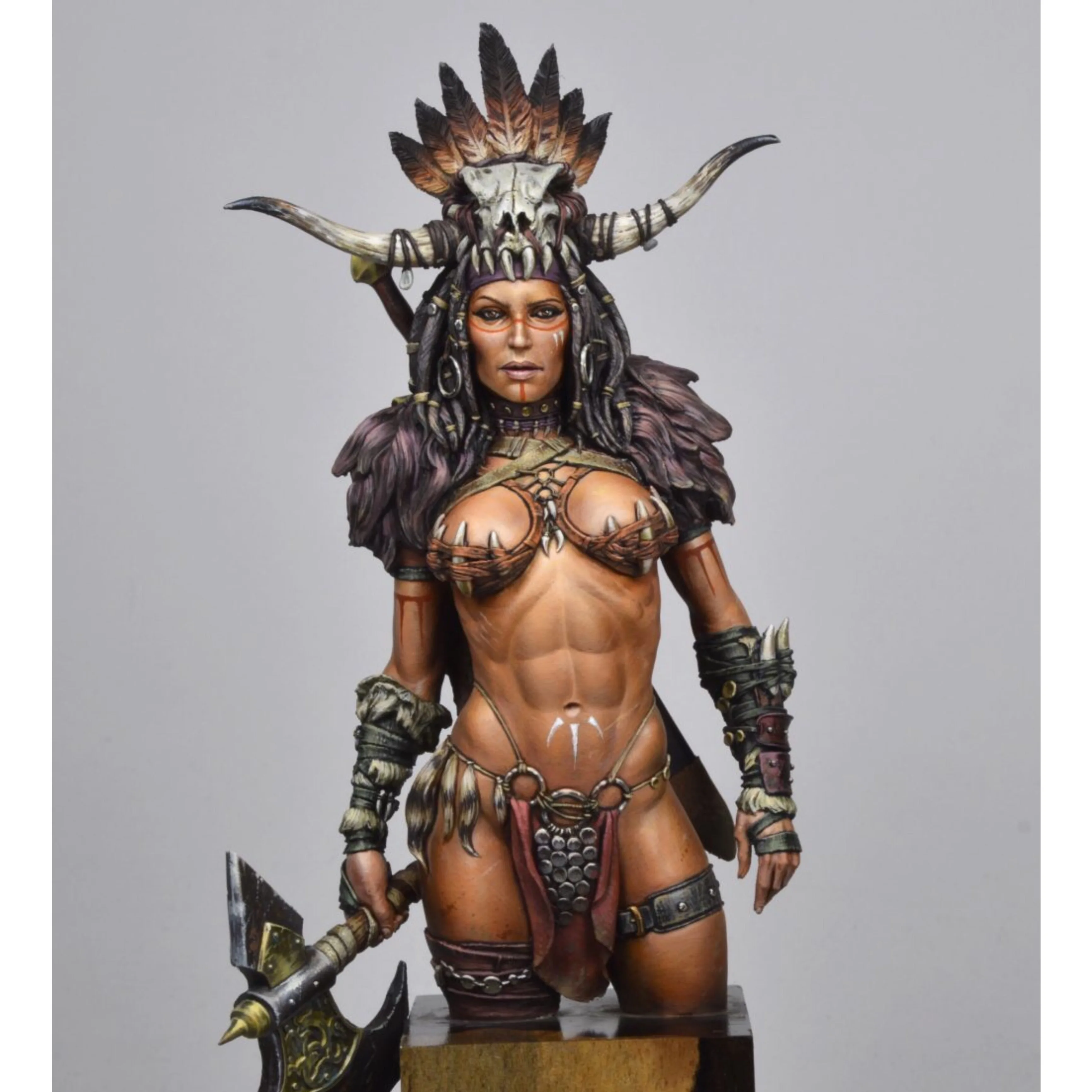 

1/10 Resin Model Bust GK，Female role， Unassembled and unpainted kit