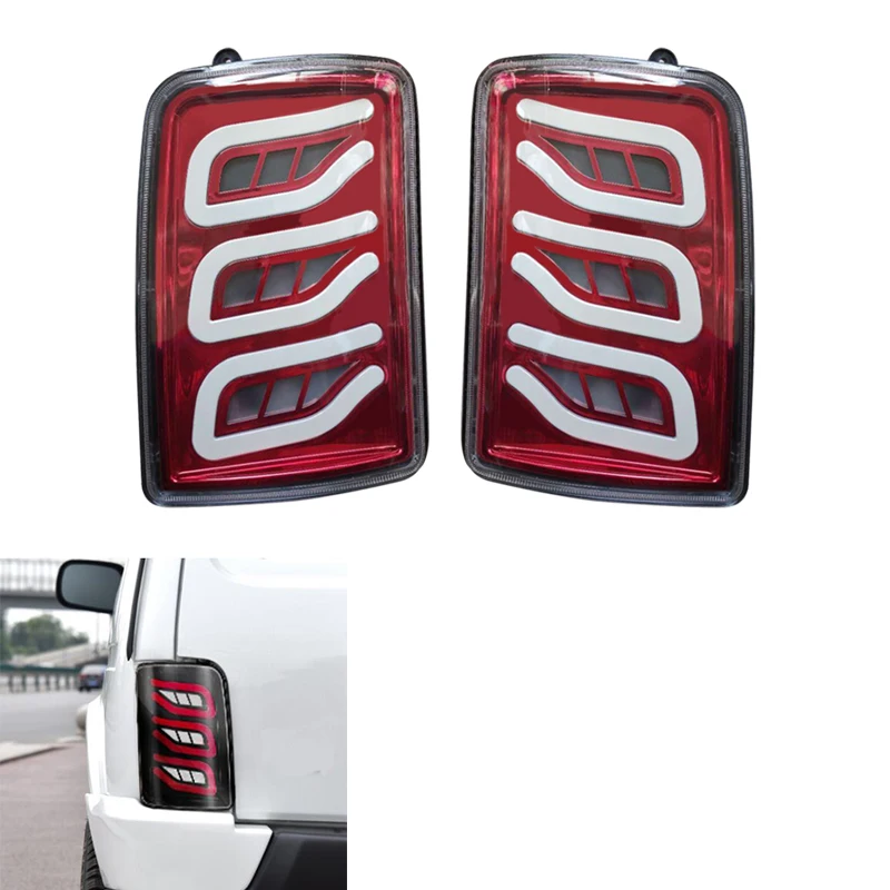 Car Left right Rear Tail Light with running turn signal Auto Relay LED Lamps Assemblies Pair For Lada Niva 4X4 1995+ | Автомобили и