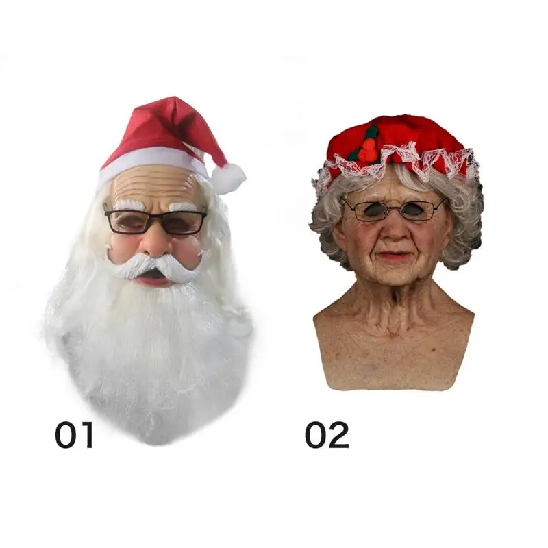 Страшная маска для пожилых людей реалистичный страшный женский костюм